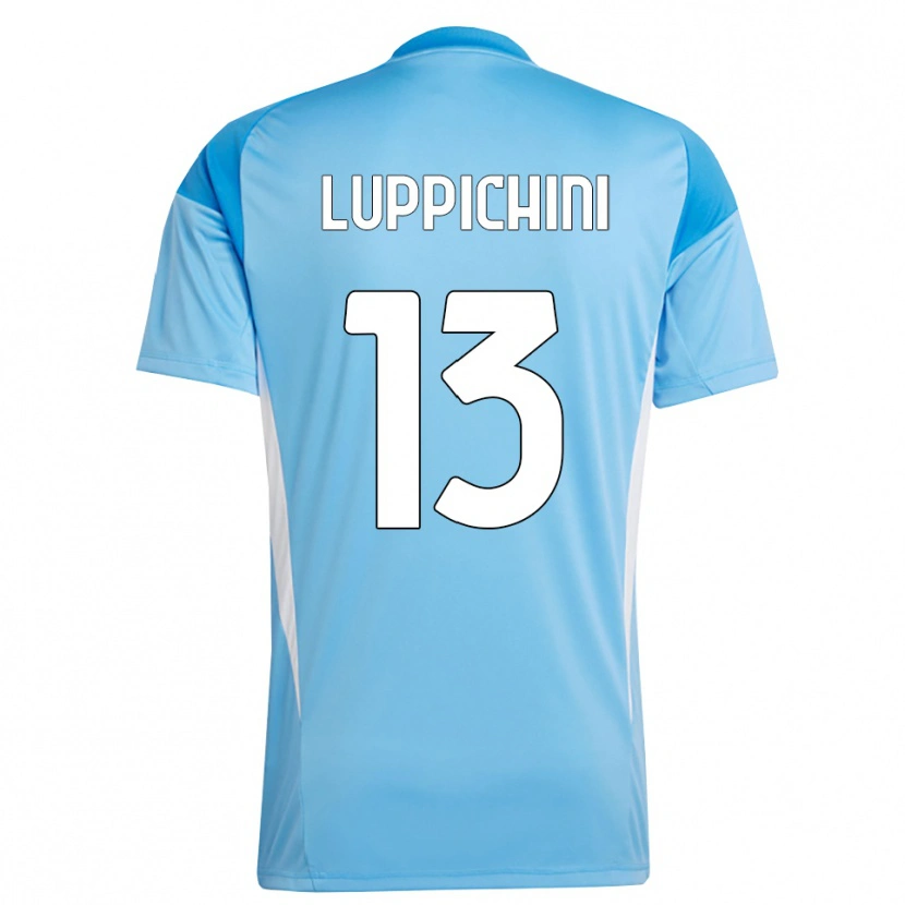 Danxen Kinderen Matteo Luppichini #13 Hemelsblauw Wit Keepersshirt 2025/26 T-Shirt