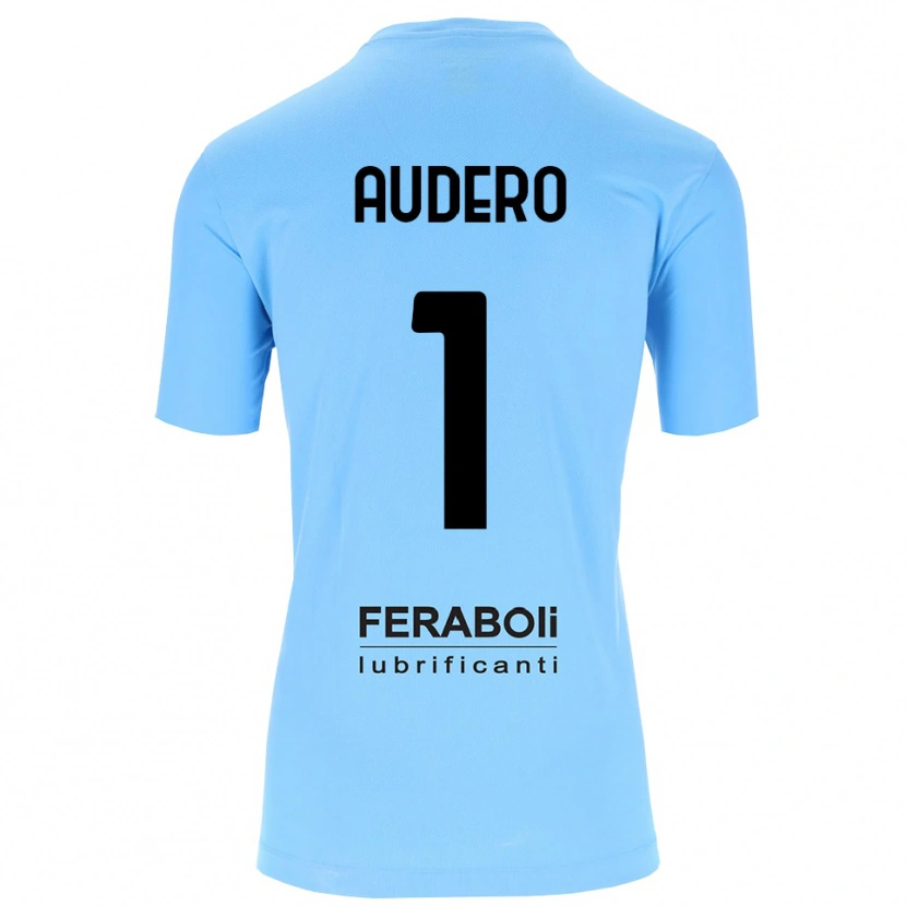 Danxen Kinderen Emil Audero #1 Hemelsblauw Zwart Keepersshirt 2025/26 T-Shirt