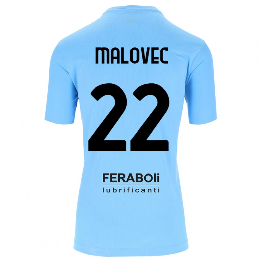 Danxen Kinderen Adrian Malovec #22 Hemelsblauw Zwart Keepersshirt 2025/26 T-Shirt