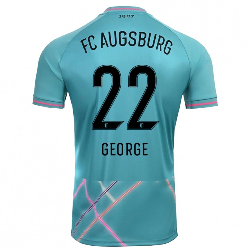 Danxen Kinderen Noah George #22 Licht Zeegroen Keepersshirt 2025/26 T-Shirt