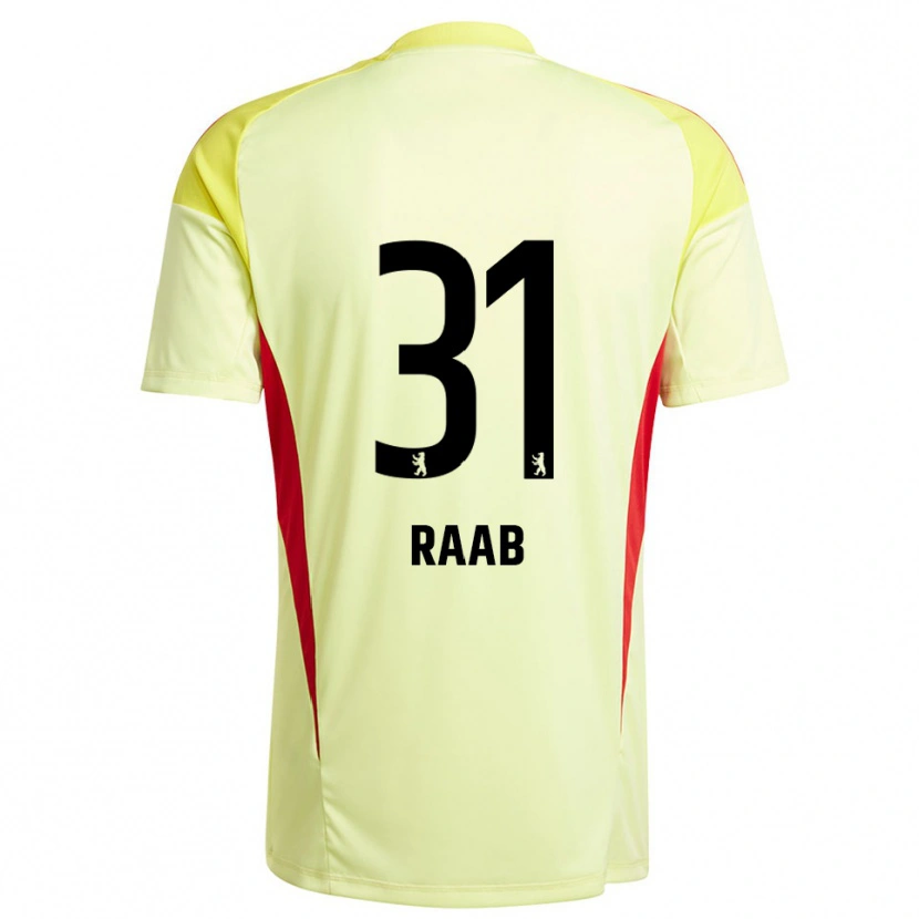 Danxen Kinderen Matheo Raab #31 Licht Geel Zwart Keepersshirt 2025/26 T-Shirt