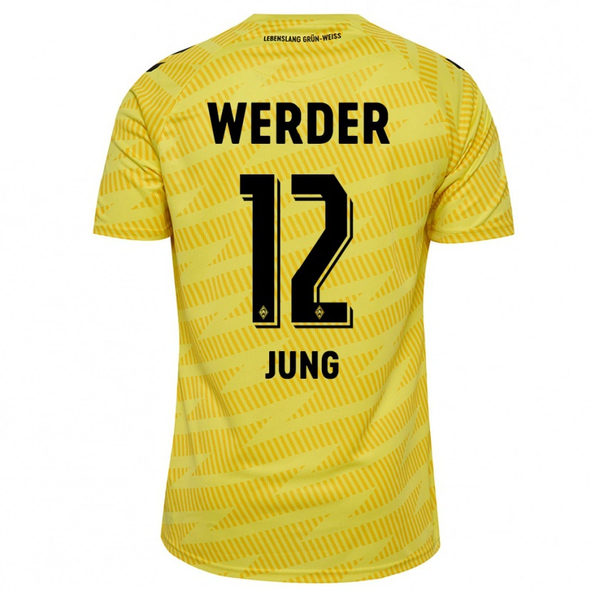 Danxen Kinderen Hugo Jung #12 Geel Zwart Keepersshirt 2025/26 T-Shirt