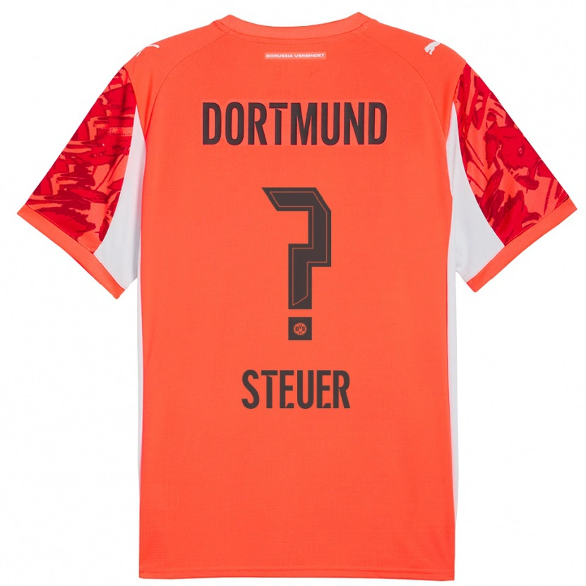Danxen Kinderen Etienne Steuer #0 Rood Oranje Keepersshirt 2025/26 T-Shirt