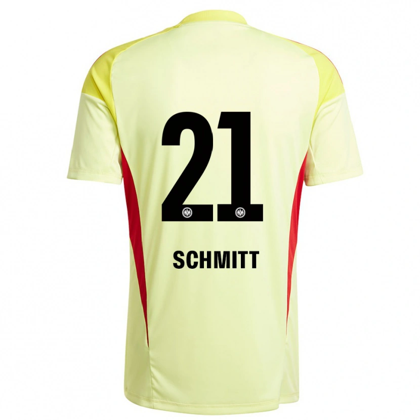 Danxen Kinderen Joshua Schmitt #21 Licht Geel Zwart Keepersshirt 2025/26 T-Shirt