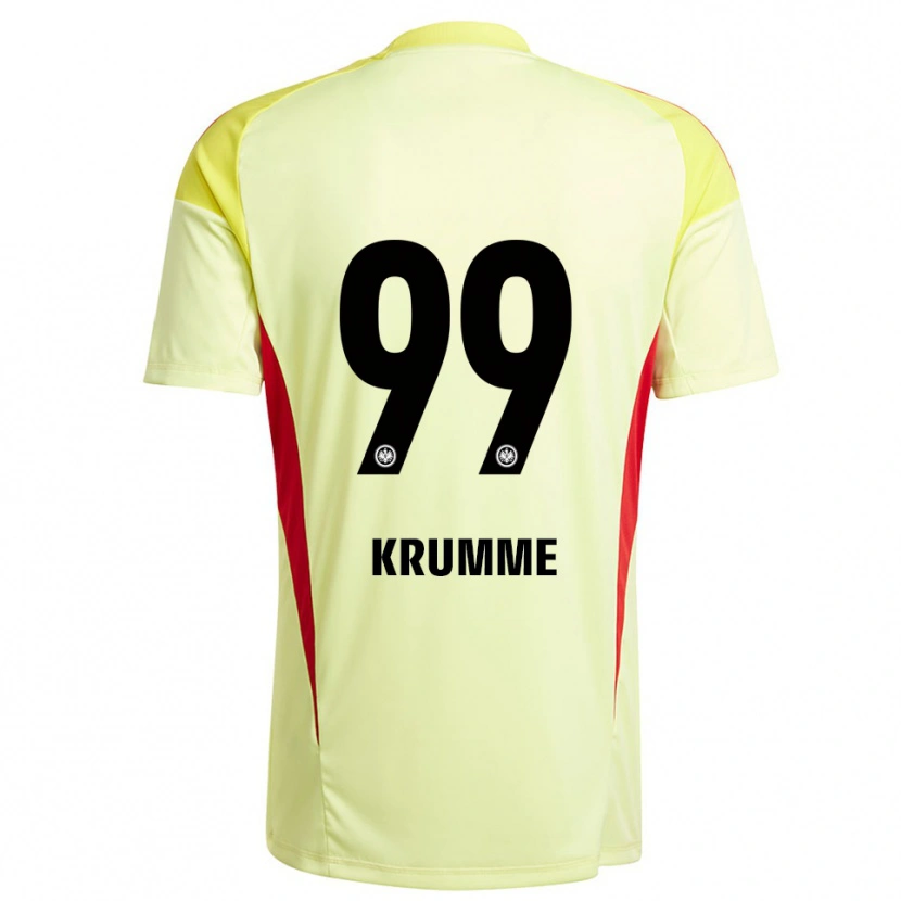 Danxen Kinderen Janne Krumme #99 Licht Geel Zwart Keepersshirt 2025/26 T-Shirt