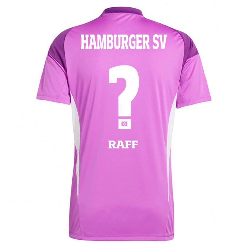 Danxen Kinderen Dennis Raff #0 Lila Wit Paars Keepersshirt 2025/26 T-Shirt