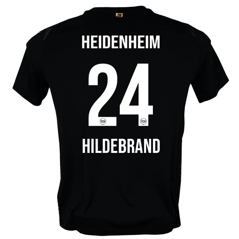 Danxen Kinderen Jan Hildebrandt #24 Donkergrijs Zwart Keepersshirt 2025/26 T-Shirt