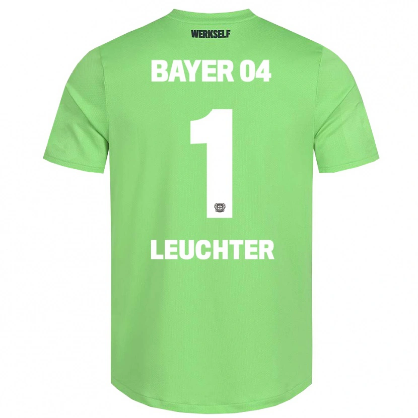 Danxen Kinderen Julian Leuchter #1 Licht Groen Wit Keepersshirt 2025/26 T-Shirt