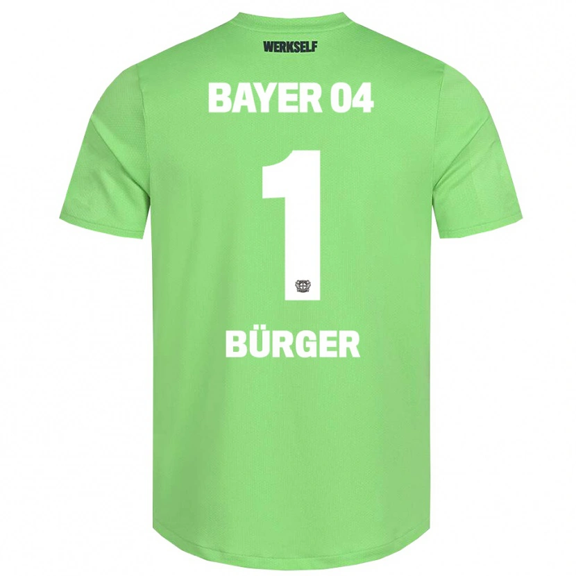 Danxen Kinderen Elias Bürger #1 Licht Groen Wit Keepersshirt 2025/26 T-Shirt