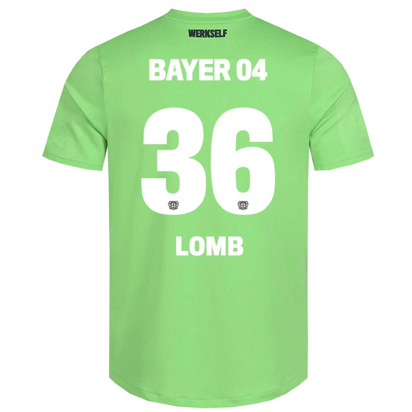 Danxen Kinderen Niklas Lomb #36 Licht Groen Wit Keepersshirt 2025/26 T-Shirt