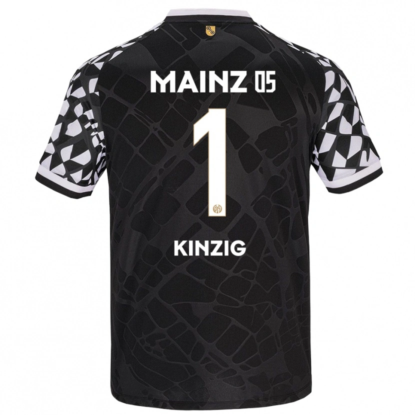 Danxen Kinderen Maximilian Kinzig #1 Zwart Wit Keepersshirt 2025/26 T-Shirt