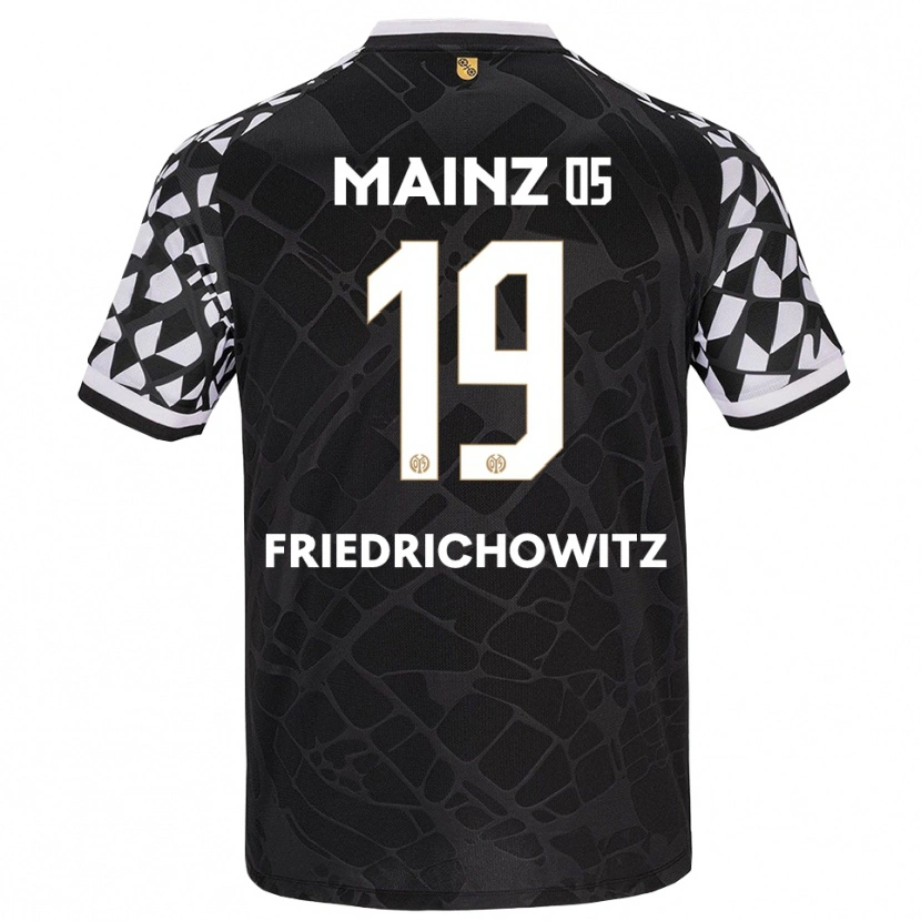 Danxen Kinderen Anna Friedrichowitz #19 Zwart Wit Keepersshirt 2025/26 T-Shirt
