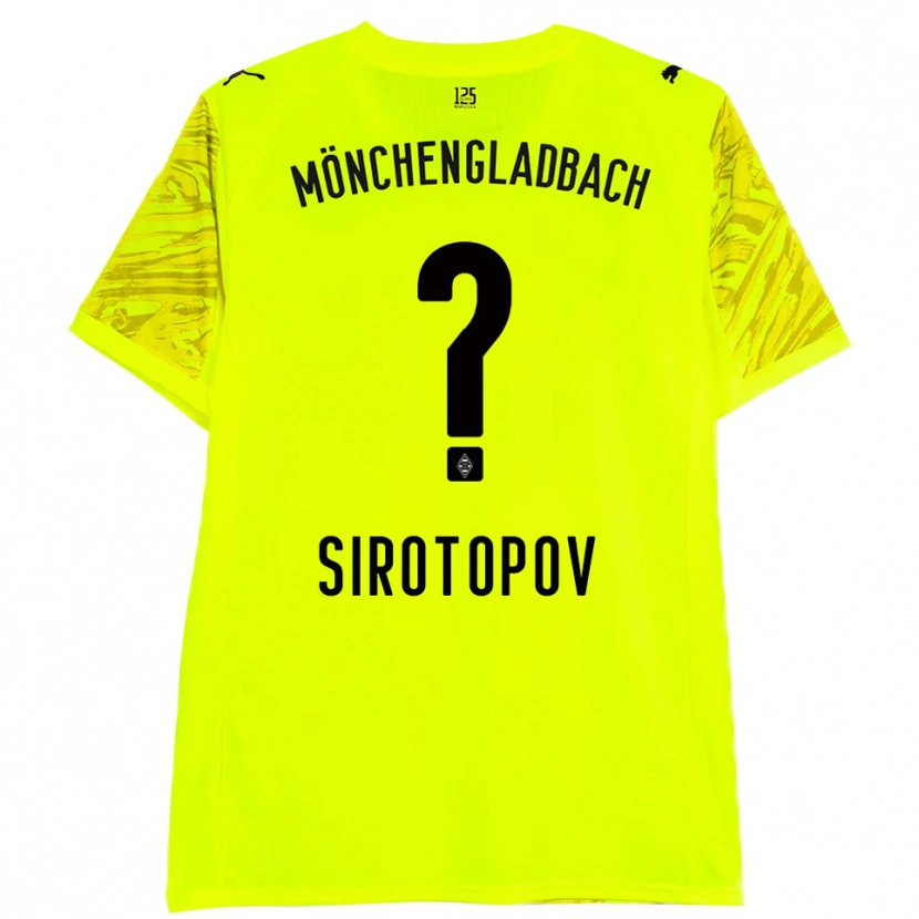 Danxen Kinderen Artem Sirotopov #0 Geel Zwart Keepersshirt 2025/26 T-Shirt