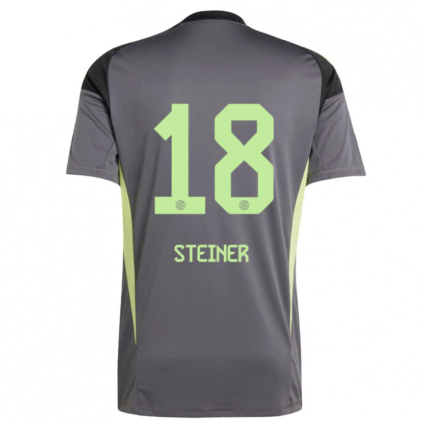 Danxen Kinderen Michael Steiner #18 Zwart Groen Geel Keepersshirt 2025/26 T-Shirt