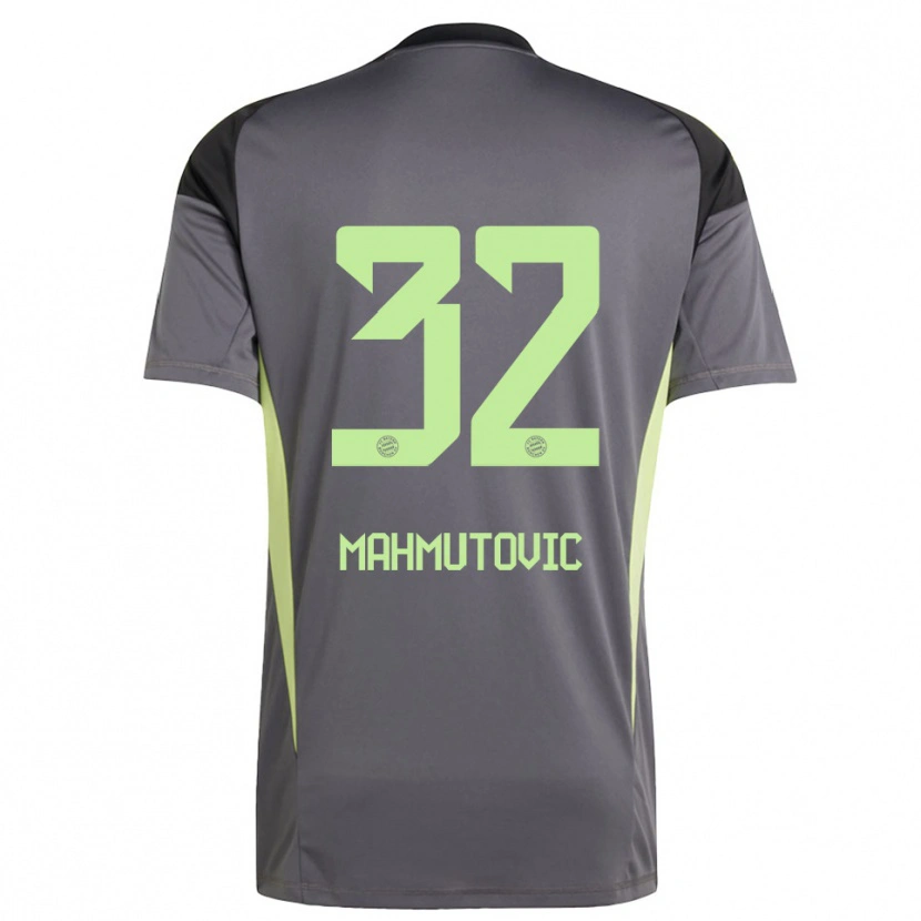 Danxen Kinderen Ena Mahmutovic #32 Zwart Groen Geel Keepersshirt 2025/26 T-Shirt