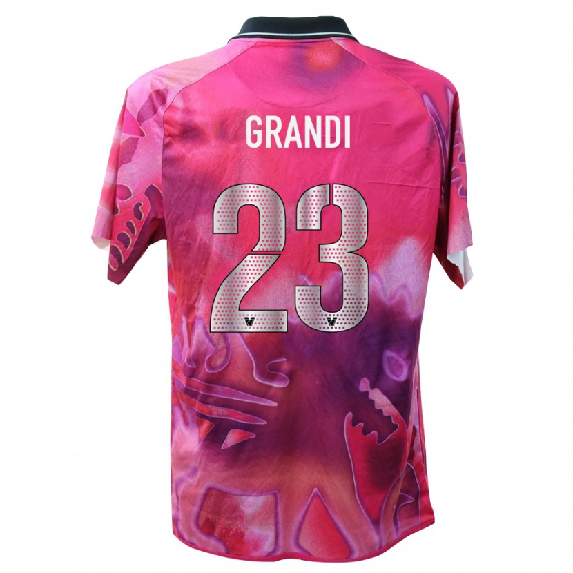 Danxen Kinderen Matteo Grandi #23 Diep Roze Keepersshirt 2025/26 T-Shirt