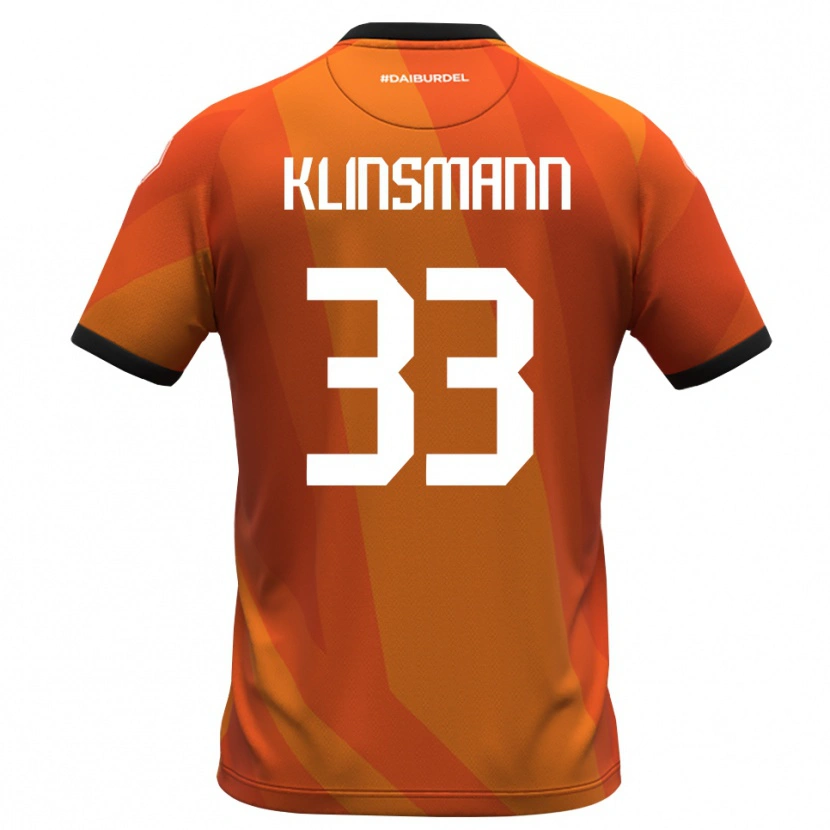 Danxen Kinderen Jonathan Klinsmann #33 Koraal Wit Zwart Keepersshirt 2025/26 T-Shirt