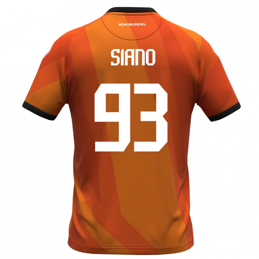 Danxen Kinderen Alessandro Siano #93 Koraal Wit Zwart Keepersshirt 2025/26 T-Shirt