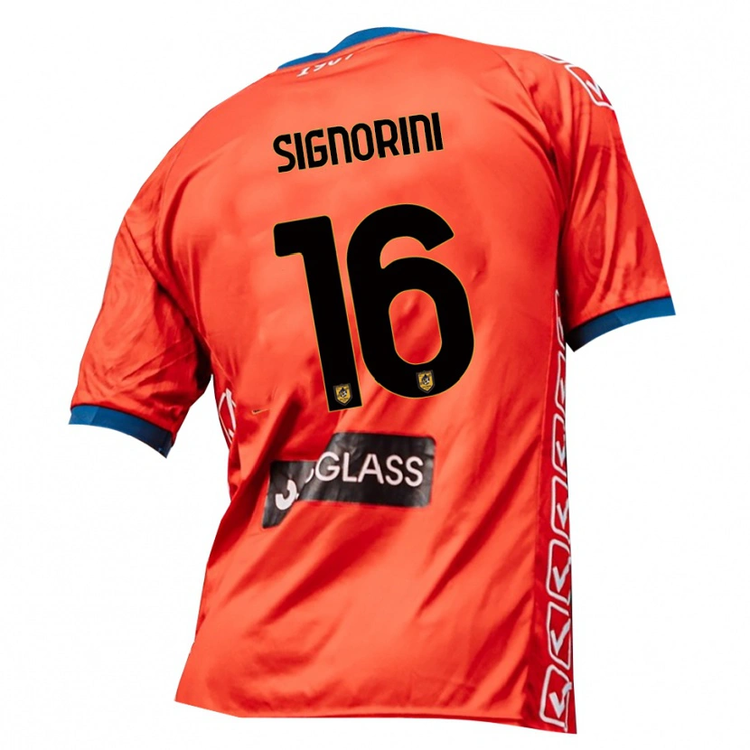 Danxen Kinderen Alessandro Signorini #16 Rood Oranje Keepersshirt 2025/26 T-Shirt
