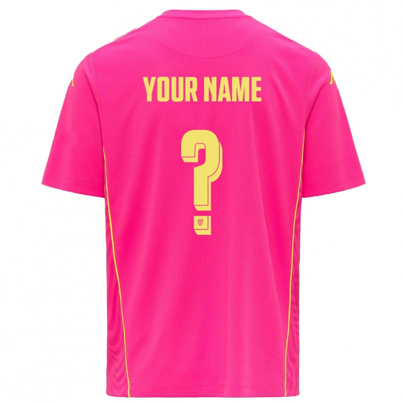 Danxen Kinderen Spezia Calcio Diep Roze Geel Keepersshirt 2025/26 T-Shirt