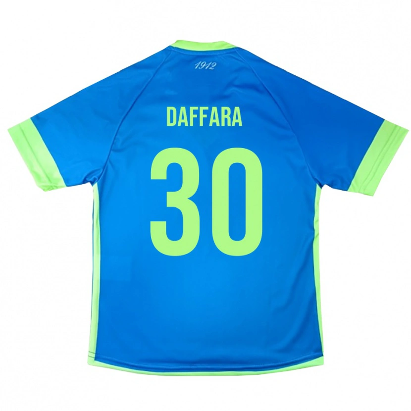 Danxen Kinderen Giovanni Daffara #30 Blauw Groen Geel Keepersshirt 2025/26 T-Shirt