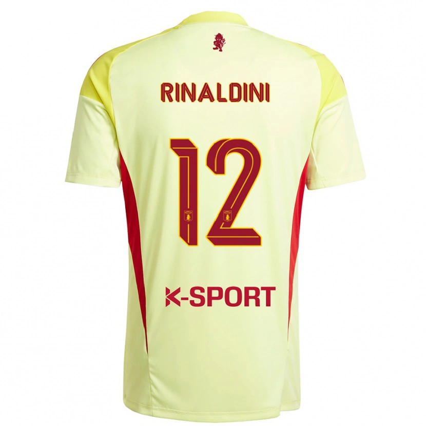 Danxen Kinderen Ruben Rinaldini #12 Licht Geel Rood Keepersshirt 2025/26 T-Shirt