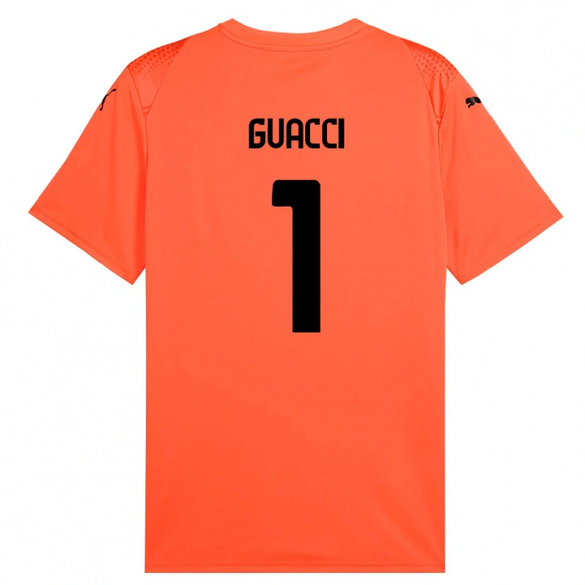 Danxen Kinderen Marco Guacci #1 Oranje Zwart Keepersshirt 2025/26 T-Shirt