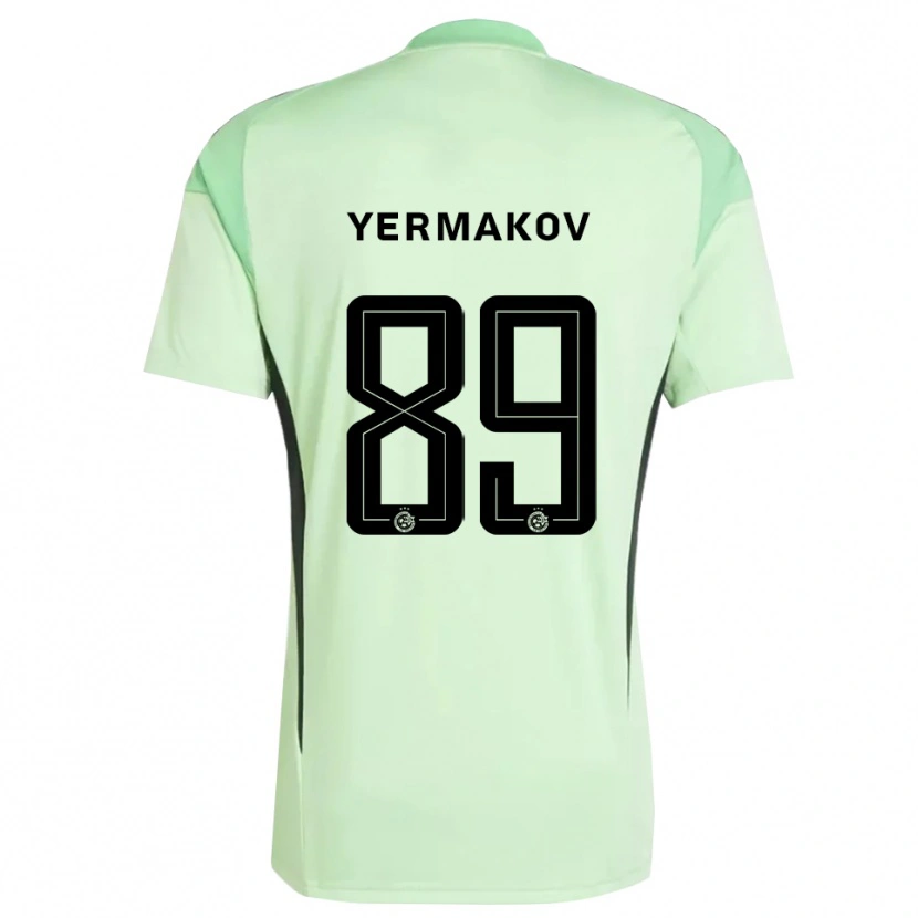 Danxen Kinderen Georgiy Yermakov #89 Licht Groen Zwart Keepersshirt 2025/26 T-Shirt