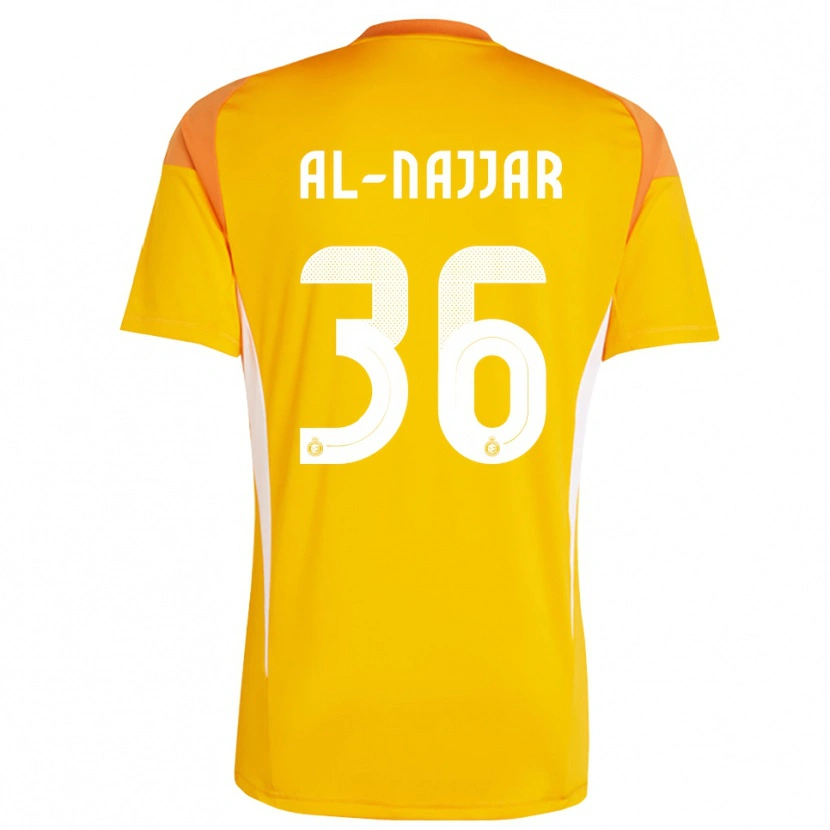 Danxen Kinderen Raghed Al-Najjar #36 Oranje Geel Wit Keepersshirt 2025/26 T-Shirt