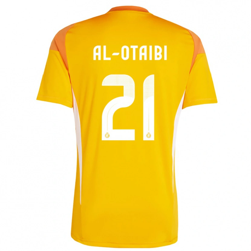 Danxen Kinderen Abdulrahman Al-Otaibi #21 Oranje Geel Wit Keepersshirt 2025/26 T-Shirt