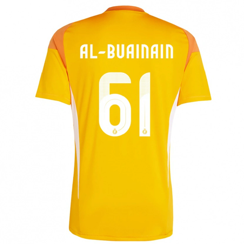 Danxen Kinderen Mubarak Al-Buainain #61 Oranje Geel Wit Keepersshirt 2025/26 T-Shirt
