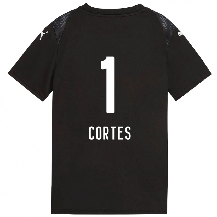 Danxen Kinderen Brayan Cortés #1 Goudklomp Zwart Keepersshirt 2025/26 T-Shirt