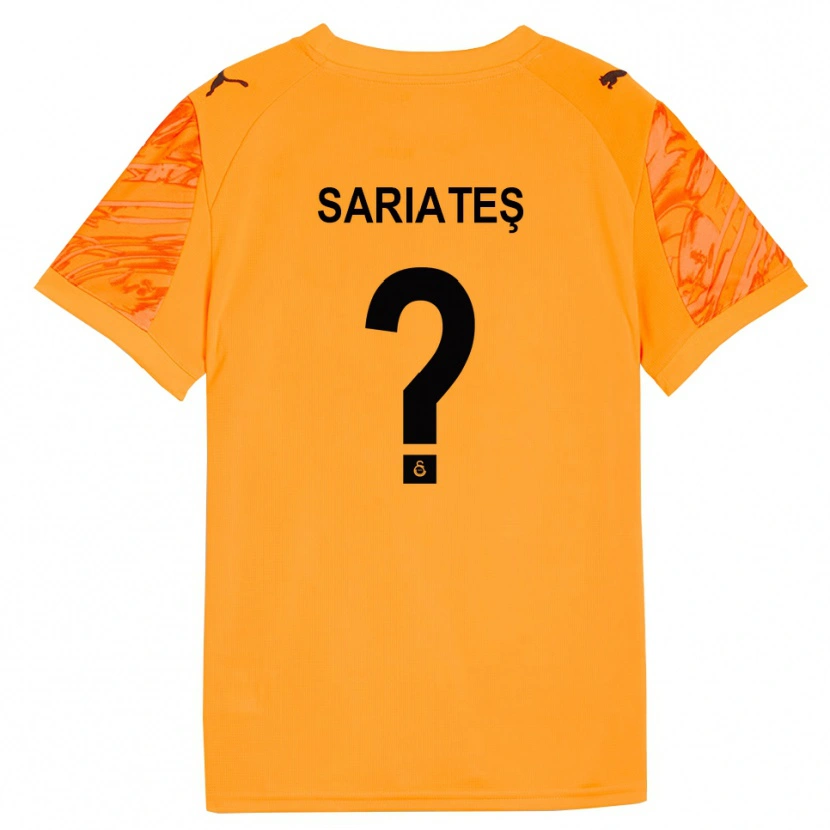 Danxen Kinderen Taha Sarıateş #0 Donker Oranje Zwart Keepersshirt 2025/26 T-Shirt