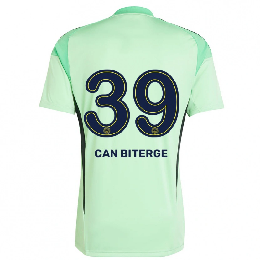 Danxen Kinderen Engin Can Biterge #39 Licht Groen Zwart Keepersshirt 2025/26 T-Shirt