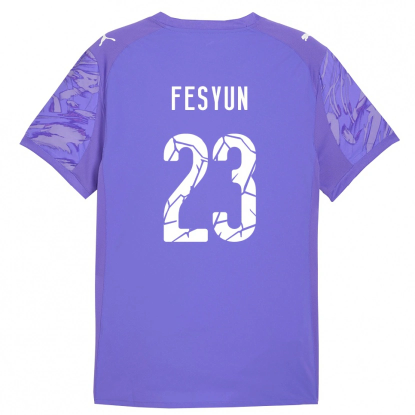 Danxen Kinderen Kiril Fesyun #23 Lila Paars Keepersshirt 2025/26 T-Shirt