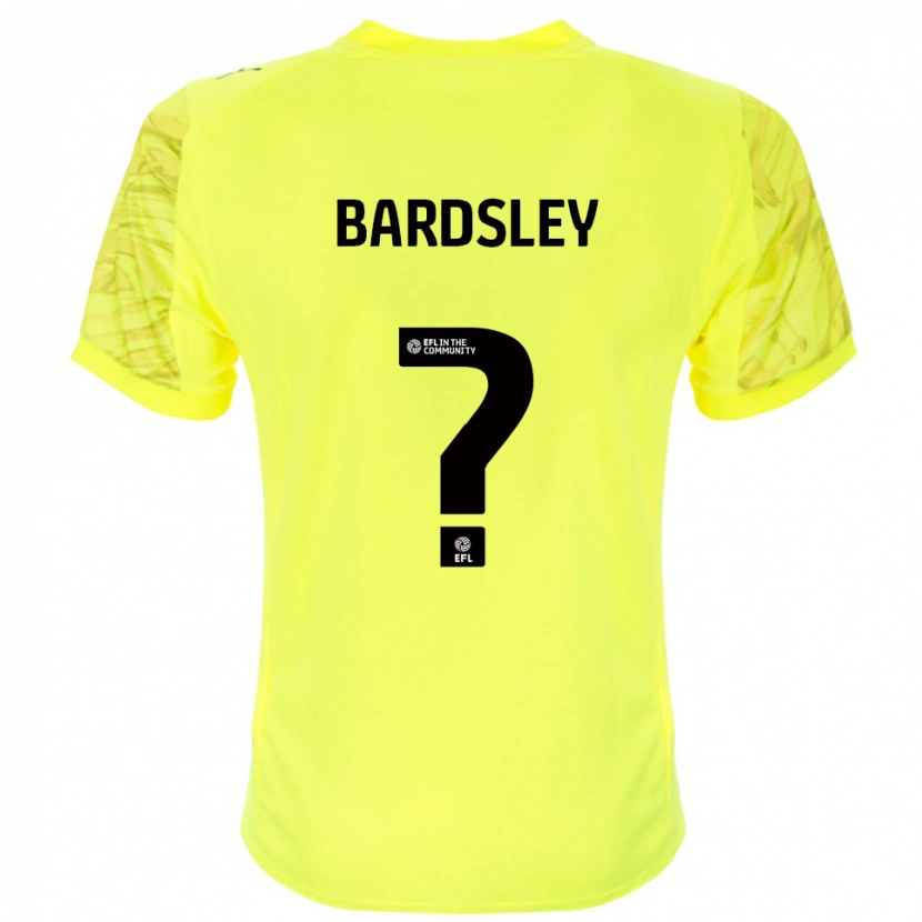Danxen Kinderen Harvey Bardsley #0 Geel Zwart Keepersshirt 2025/26 T-Shirt