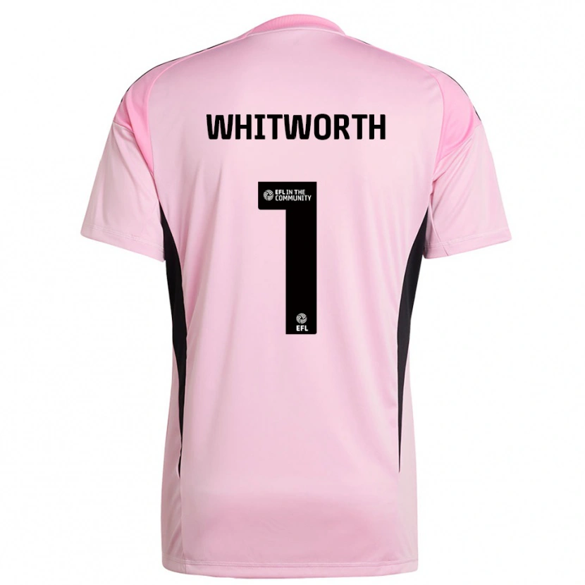Danxen Kinderen Joe Whitworth #1 Roze Zwart Keepersshirt 2025/26 T-Shirt
