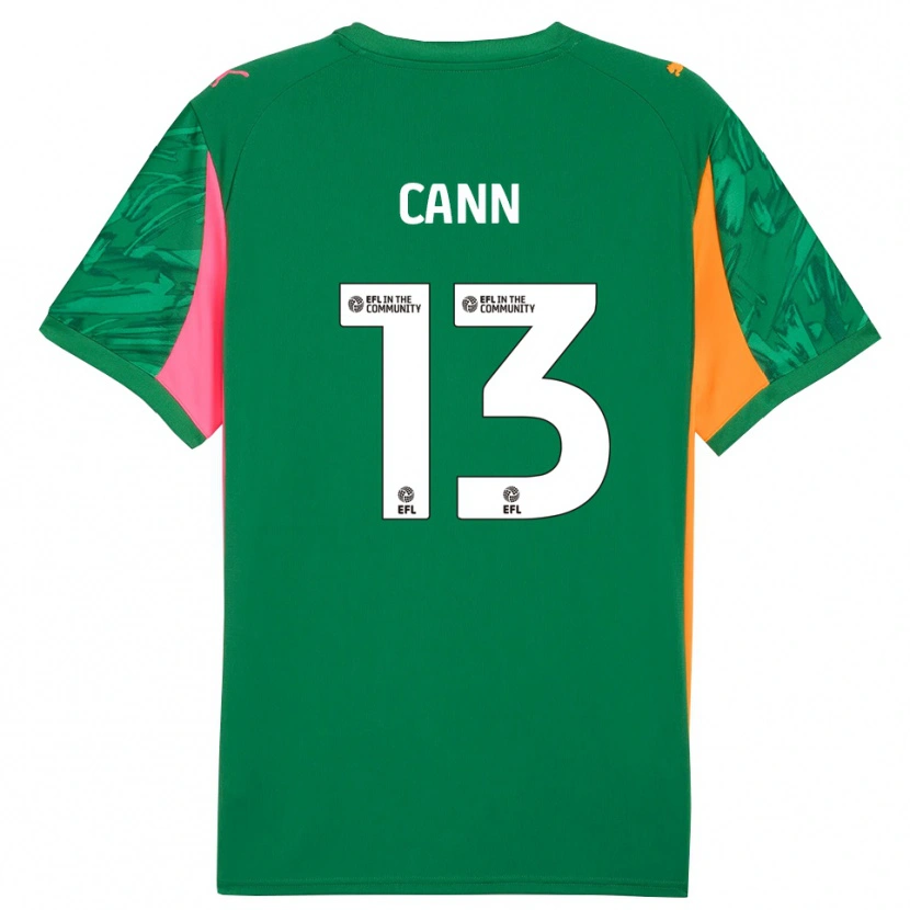 Danxen Kinderen Ted Cann #13 Groen Oranje Roze Keepersshirt 2025/26 T-Shirt