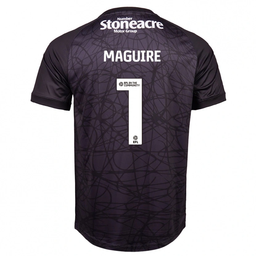Danxen Kinderen Imogen Maguire #1 Zwart Wit Keepersshirt 2025/26 T-Shirt