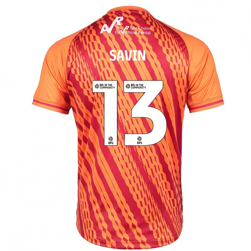 Danxen Kinderen Toby Savin #13 Oranje Keepersshirt 2025/26 T-Shirt