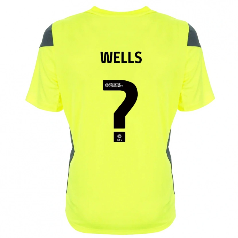 Danxen Kinderen Liv Wells #0 Fluorescerend Groen Zwart Keepersshirt 2025/26 T-Shirt