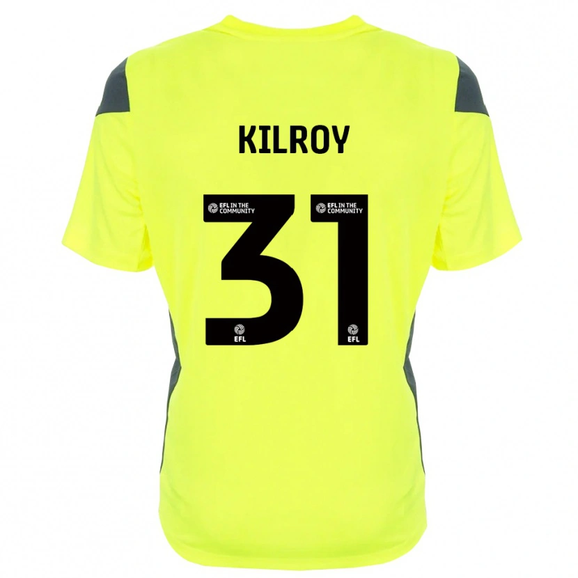 Danxen Kinderen Jenson Kilroy #31 Fluorescerend Groen Zwart Keepersshirt 2025/26 T-Shirt