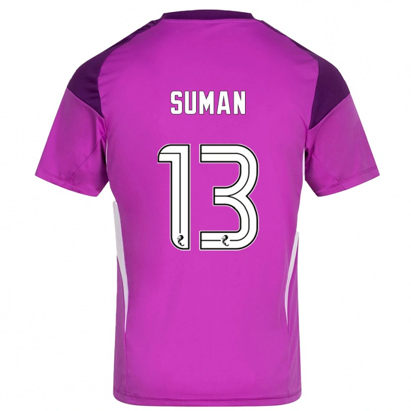 Danxen Kinderen Nick Suman #13 Paars Magenta Keepersshirt 2025/26 T-Shirt
