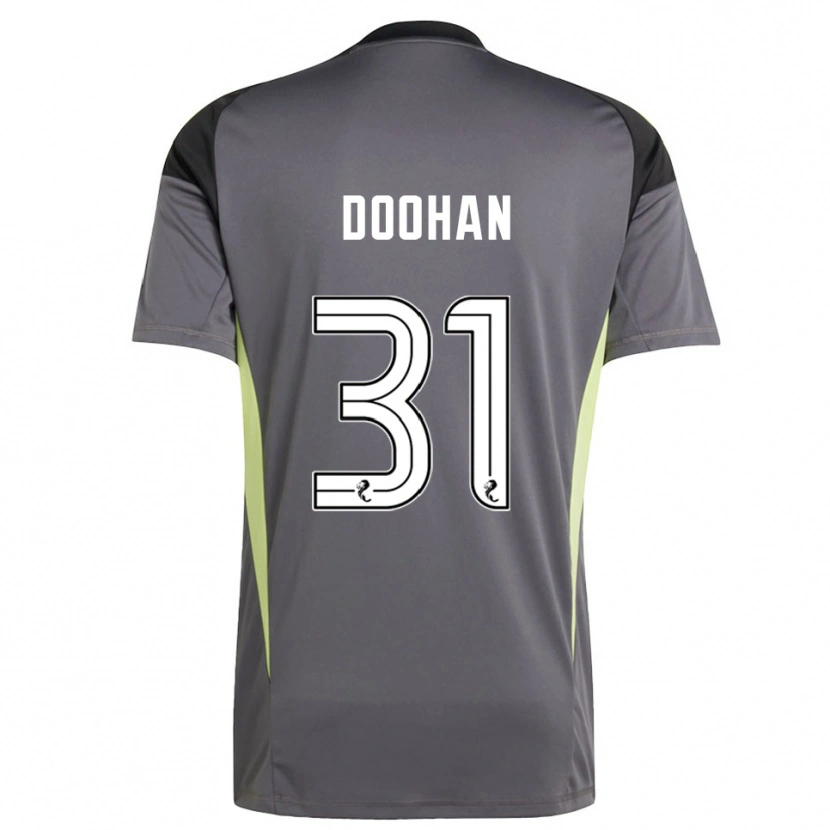 Danxen Kinderen Ross Doohan #31 Grijs Wit Keepersshirt 2025/26 T-Shirt