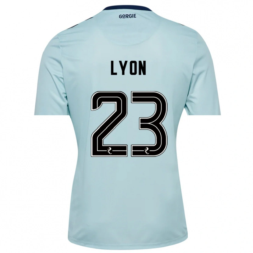 Danxen Kinderen Jack Lyon #23 Lichtblauw Zwart Keepersshirt 2025/26 T-Shirt