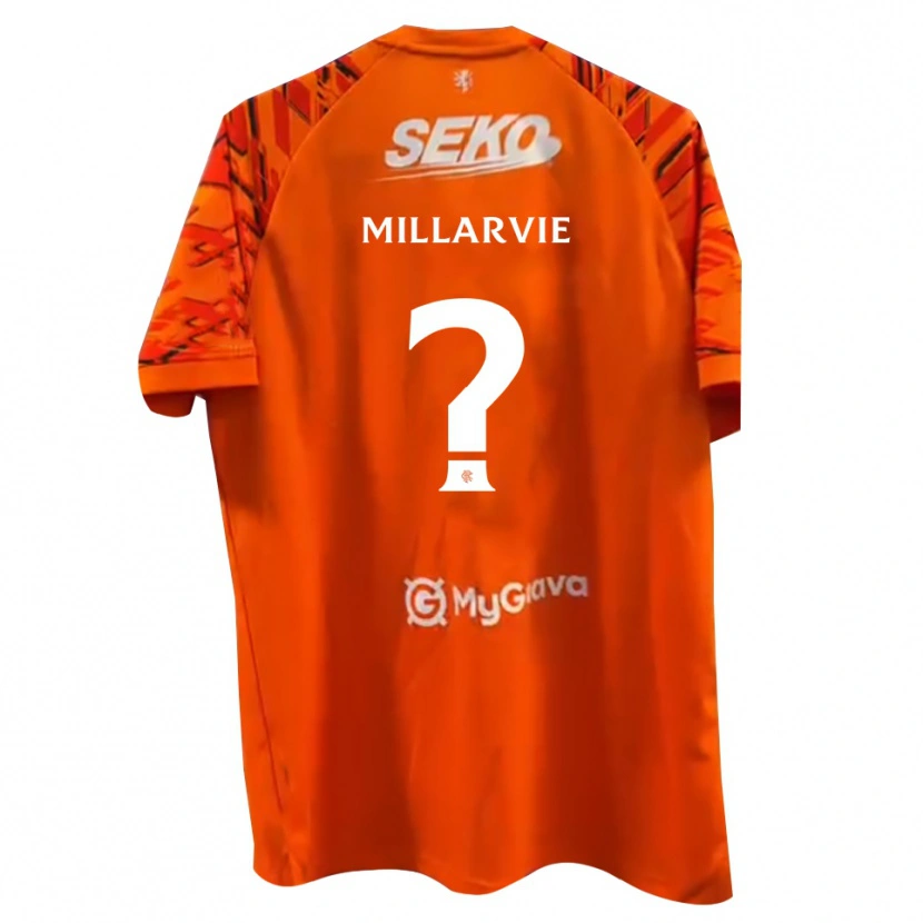 Danxen Kinderen Jaden Millarvie #0 Oranje Wit Keepersshirt 2025/26 T-Shirt