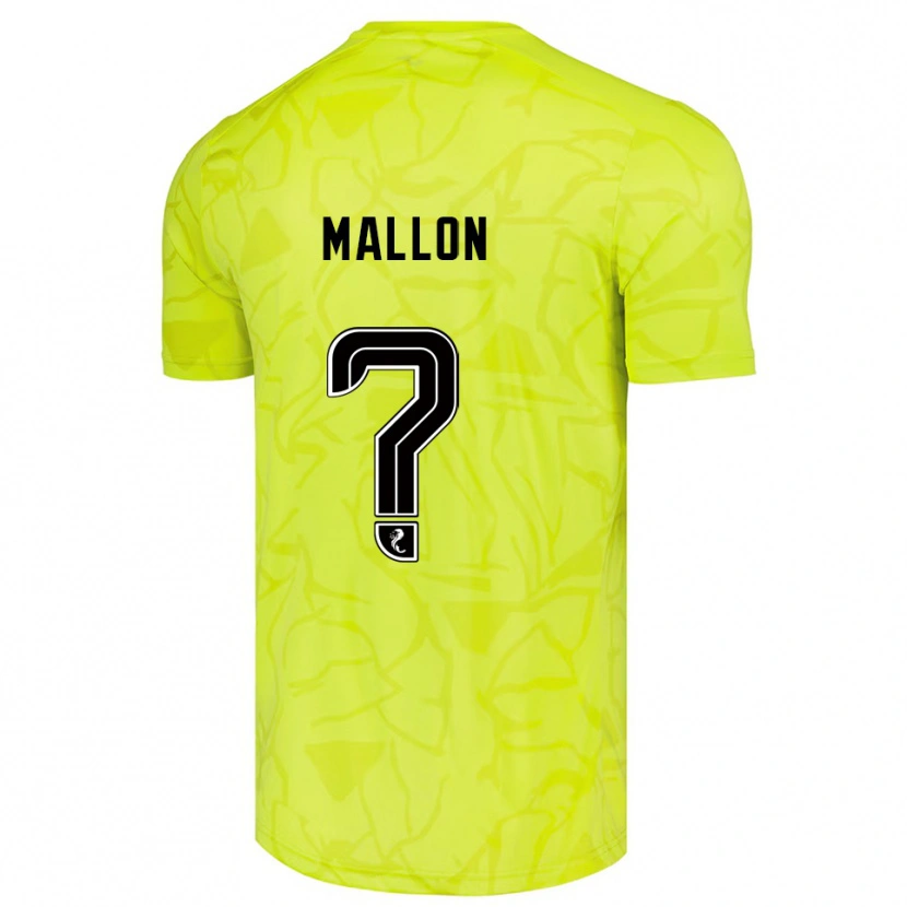 Danxen Kinderen Ryan Mallon #0 Geel Zwart Keepersshirt 2025/26 T-Shirt
