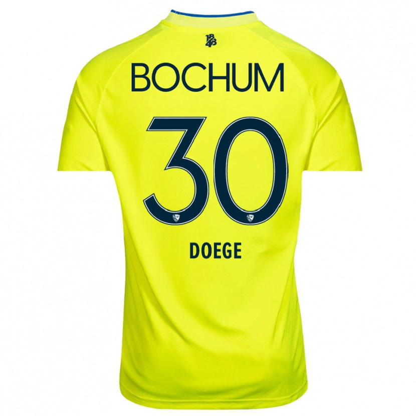Danxen Kinderen Leonie Doege #30 Geel Groen Keepersshirt 2025/26 T-Shirt