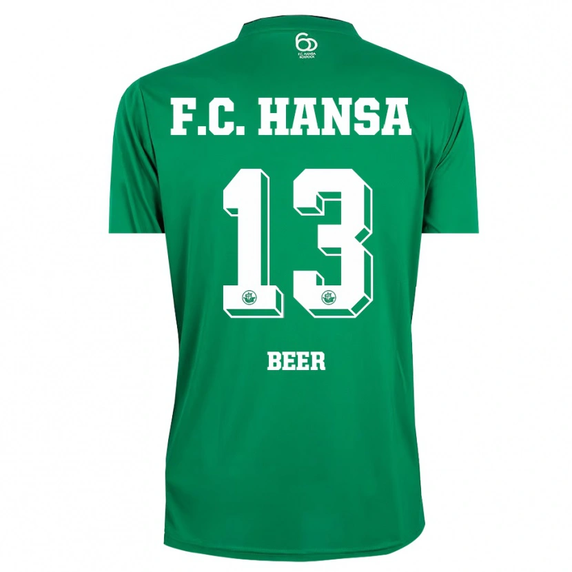 Danxen Kinderen Darian Beer #13 Donkergroen Wit Keepersshirt 2025/26 T-Shirt