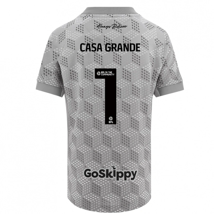 Danxen Kinderen Josey Casa-Grande #1 Zwart Grijs Keepersshirt 2025/26 T-Shirt